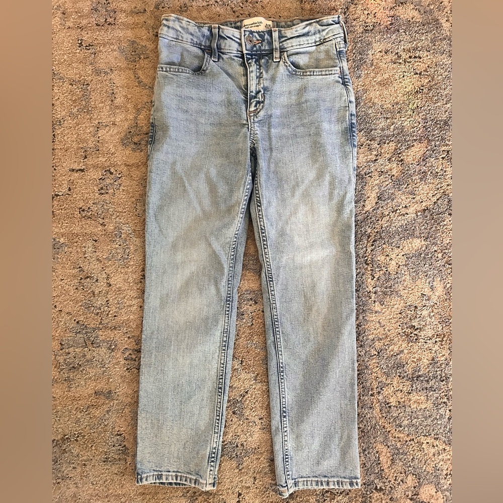 Abercrombie kids high rise straight jeans
